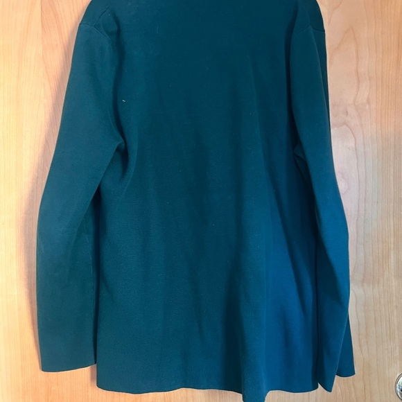 J. Crew Factory Women's Pine Green Sweater Blazer - Picture 6 of 8